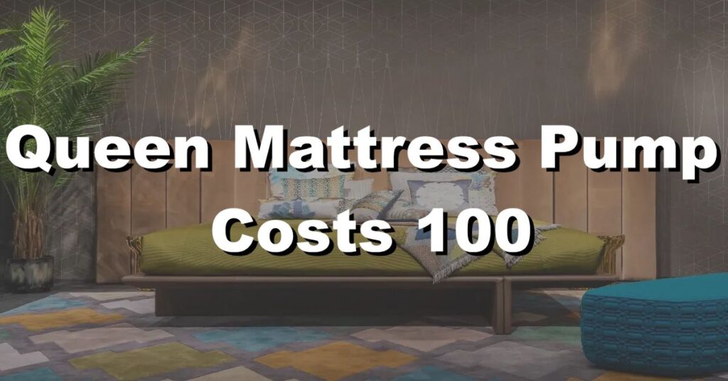 queen mattress pump costs 100